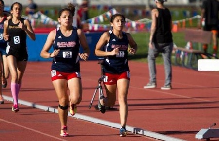 Erica Ruiz and Luz Huerta, SRJC Distance Runners